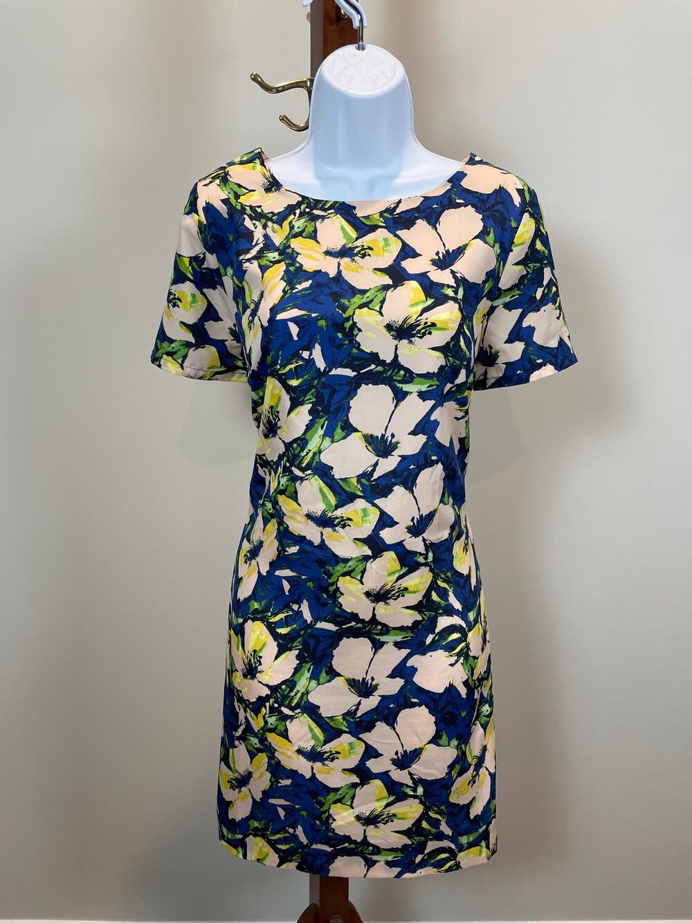 J.Crew Floral Shirt Dress Size 6 Short Sleeve Lightweight